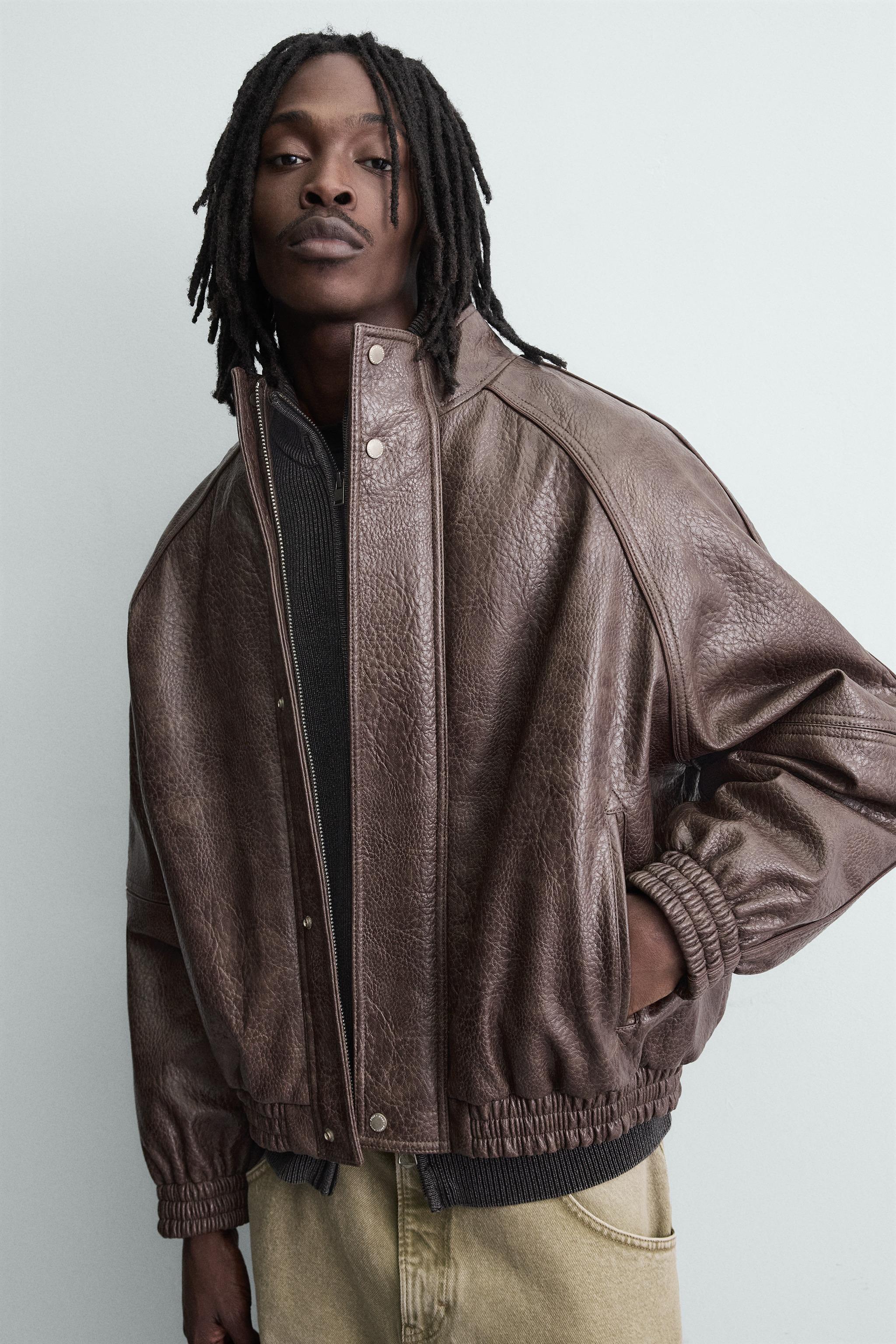 VINTAGE FAUX LEATHER JACKET